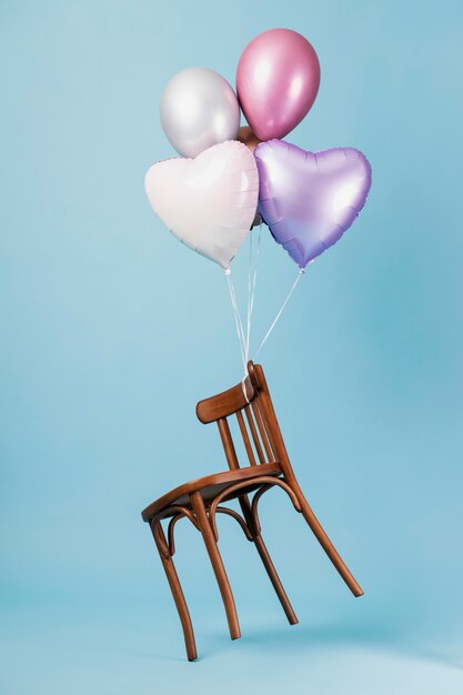 Arrangement de ballons de fête abstraits
