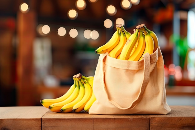 Arrangement de bananes crues fraîches
