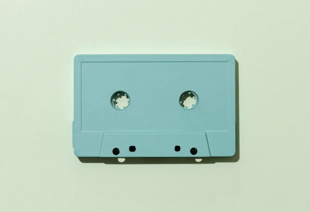 Photo gratuite arrangement de cassette vintage