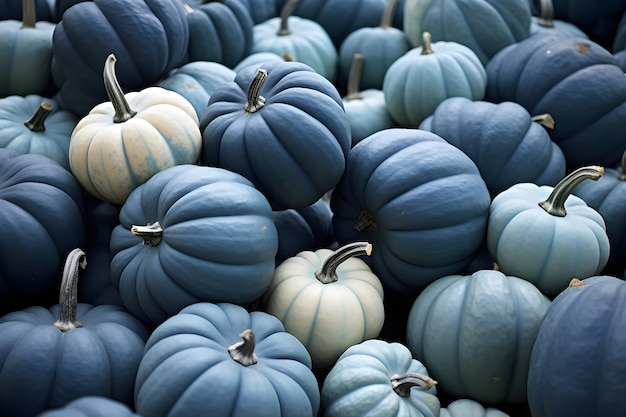 Arrangement de citrouilles à l'intérieur