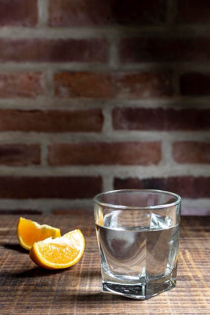 Arrangement avec une délicieuse boisson mezcal