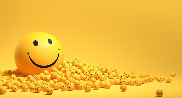 Arrangement d'emojis pour la journée mondiale du sourire