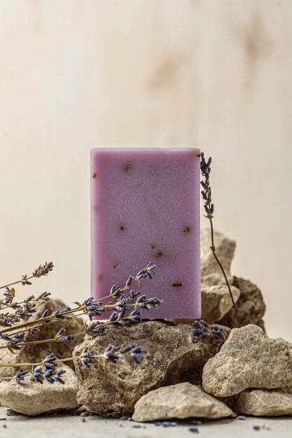 Arrangement de lavande et de savon