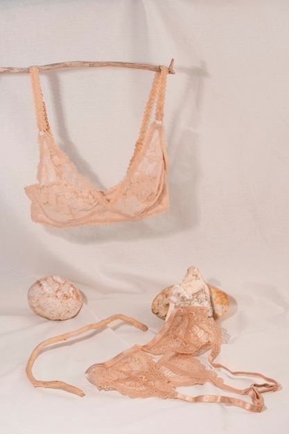 Arrangement de lingerie féminine nature morte