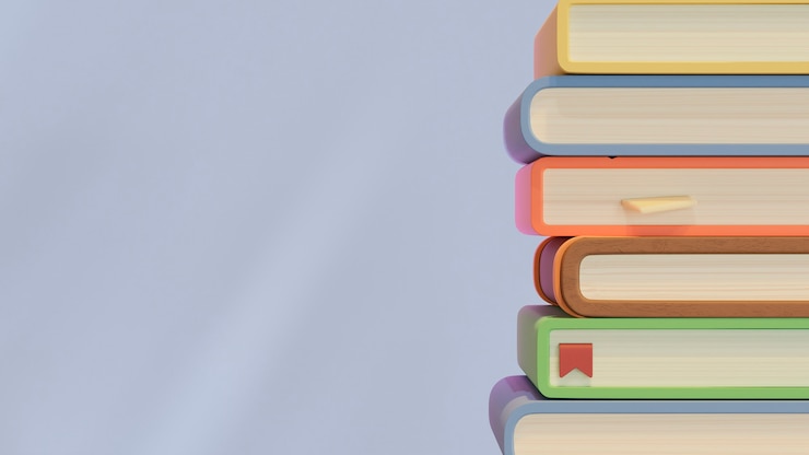 Photo gratuit arrangement de livres avec espace de copie