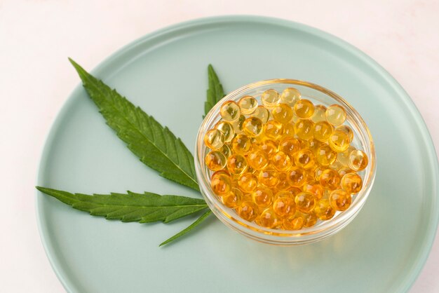 Arrangement de produits de cannabis biologique