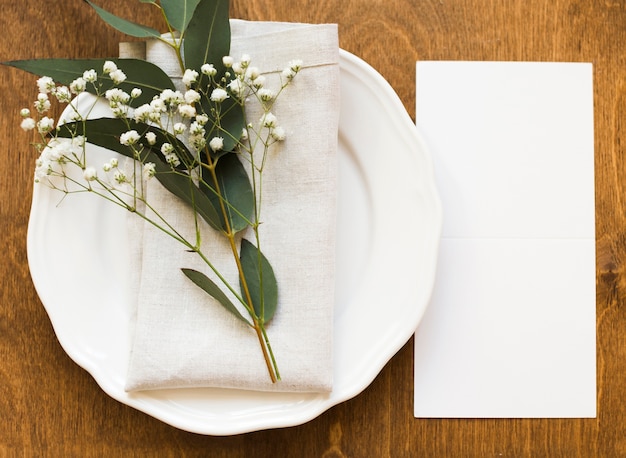 Arrangement de table de mariage