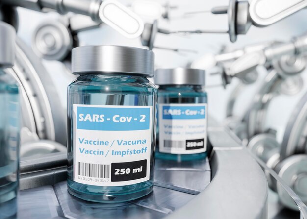 Arrangement de vaccin contre le coronavirus 3D