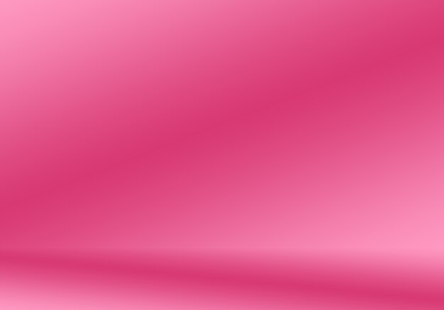 Arrière-plan abstrait de salle de studio rose clair et lisse, utilisé comme montage pour l'affichage du produit, bannière, modèle.