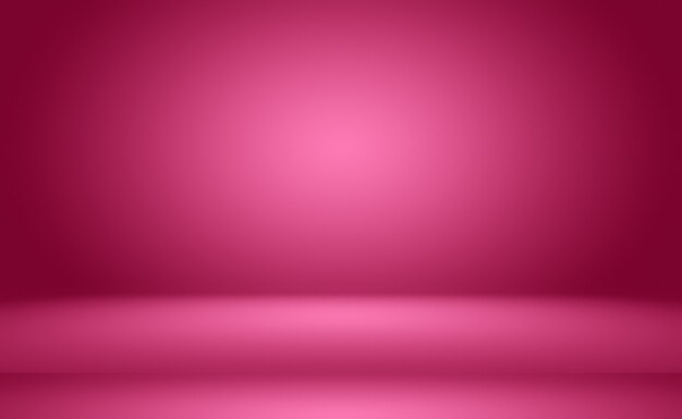 Arrière-plan abstrait de salle de studio rose clair lisse et vide utilisé comme montage pour le produit displaybannertemp...