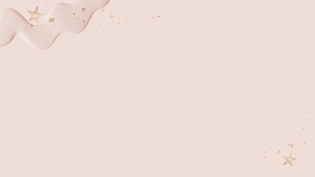Arrière-plan acrylique rose avec des éléments dorés