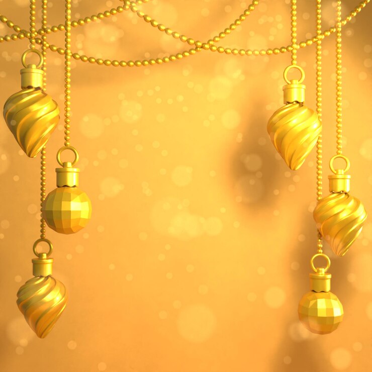 Photo gratuit arrière-plan avec des boules de noël illustration 3d