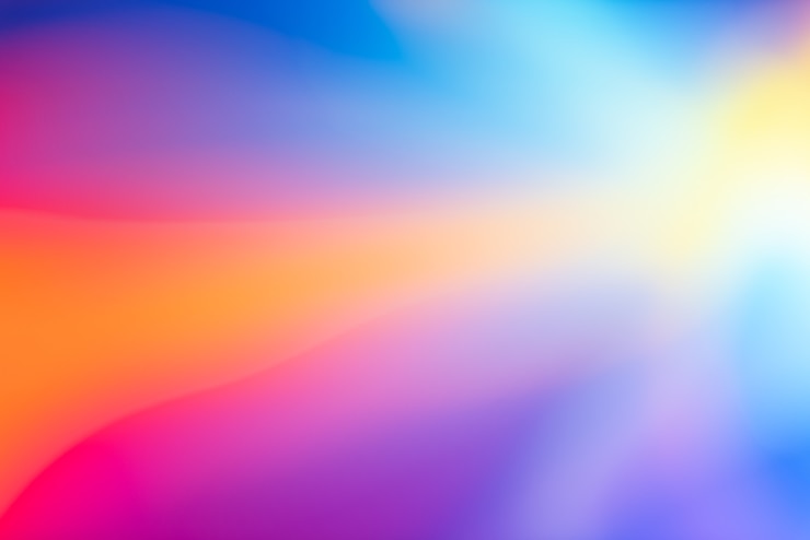 Photo gratuit arrière-plan coloré flou vif