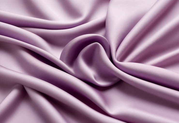 Photo gratuit arrière-plan de couleur lavande avec texture de tissu