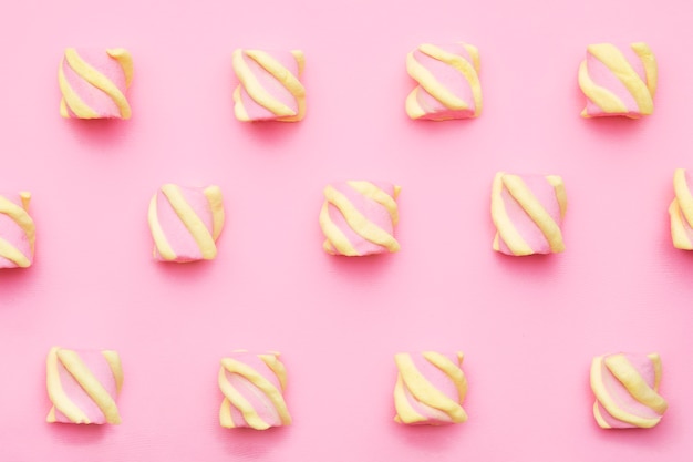 Arrière-plan créatif avec des bonbons