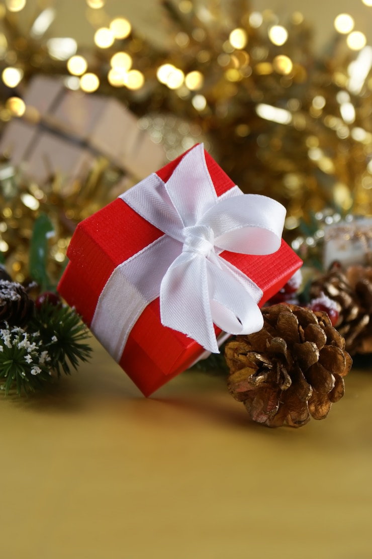 Photo gratuit arrière-plan du cadeau de noël