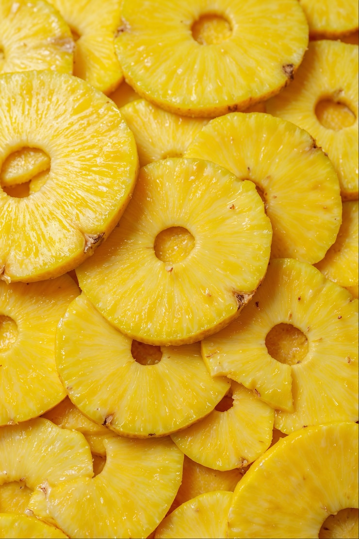 Photo gratuit arrière-plan du fruit de l'ananas