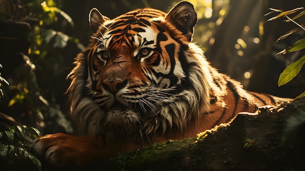 arrière-plan du tigre cinématographique