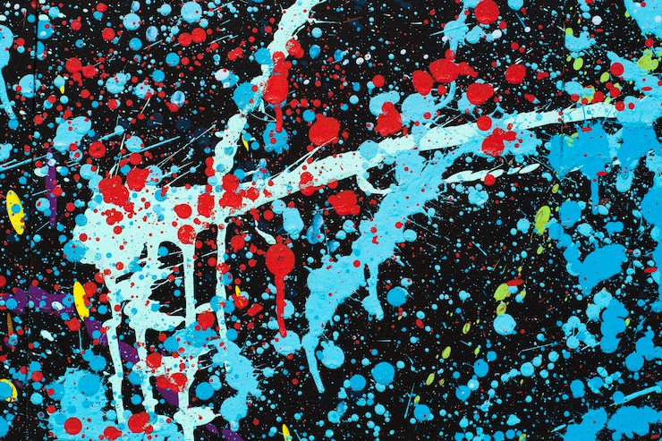 Photo gratuit arrière-plan d'éclaboussure de peinture abstraite