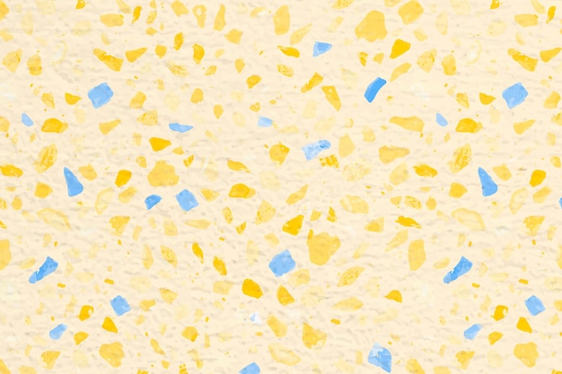 Arrière-plan esthétique, motif Terrazzo, dessin abstrait jaune
