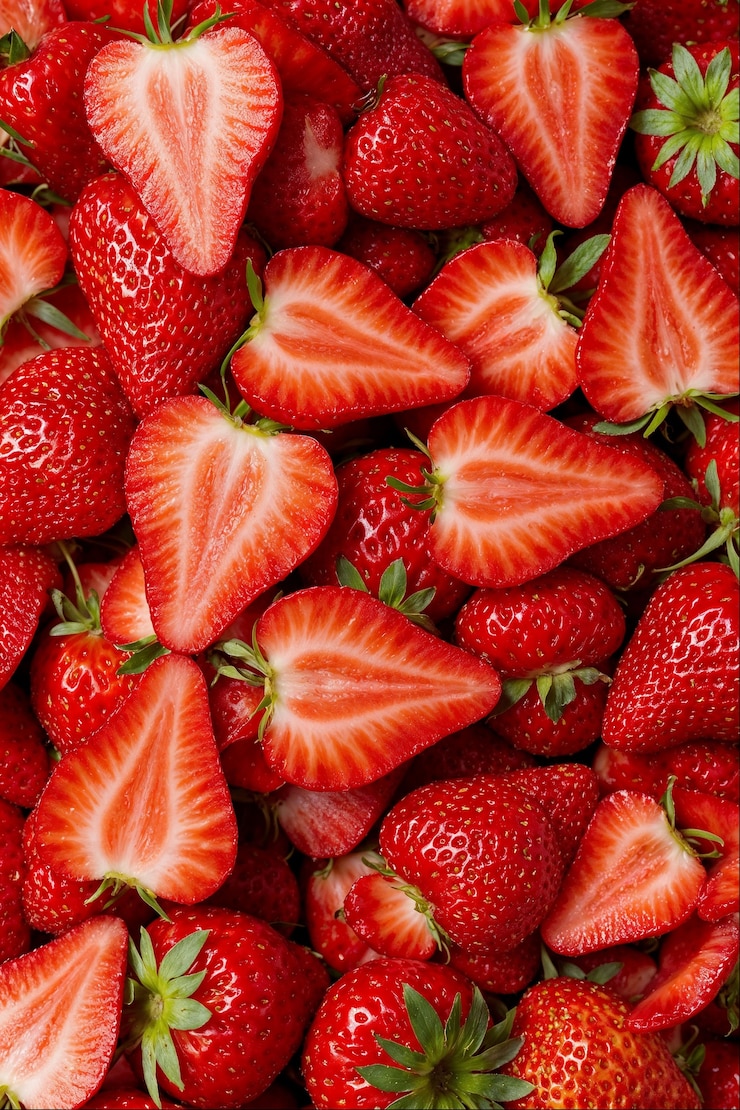 Photo gratuit arrière-plan des fraises