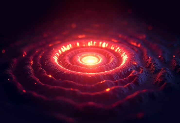 Photo gratuit arrière-plan lumineux abstrait en 3d