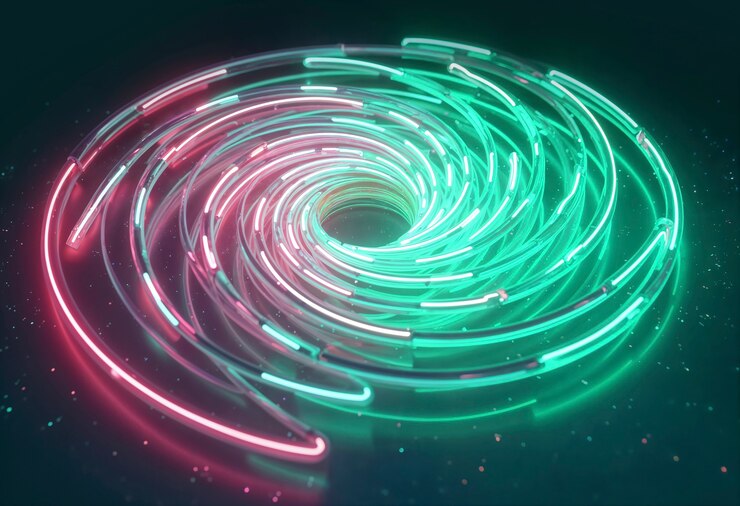 Photo gratuit arrière-plan lumineux abstrait en 3d