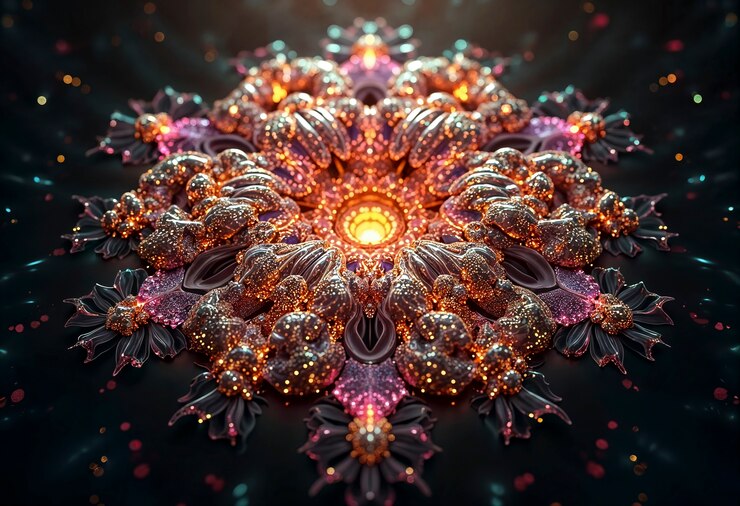 Photo gratuit arrière-plan lumineux abstrait en 3d