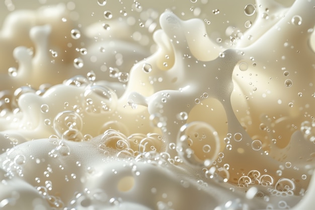 Arrière-plan en mousse blanche