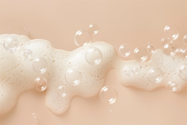 Arrière-plan en mousse blanche