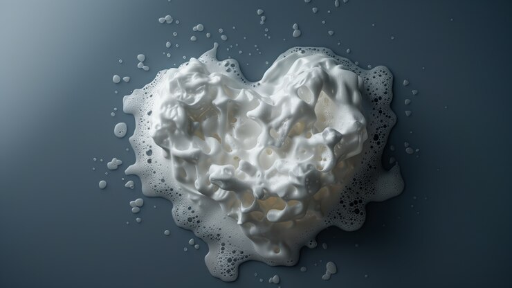 Photo gratuit arrière-plan en mousse blanche
