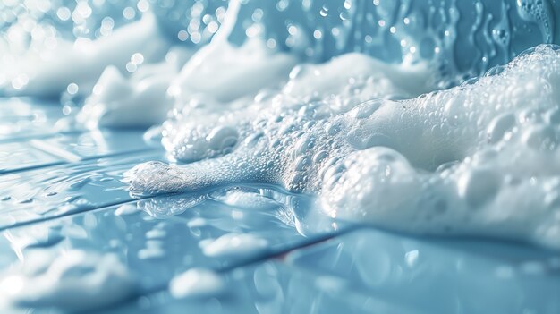 Arrière-plan en mousse blanche