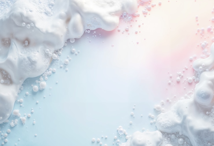 Photo gratuit arrière-plan en mousse blanche