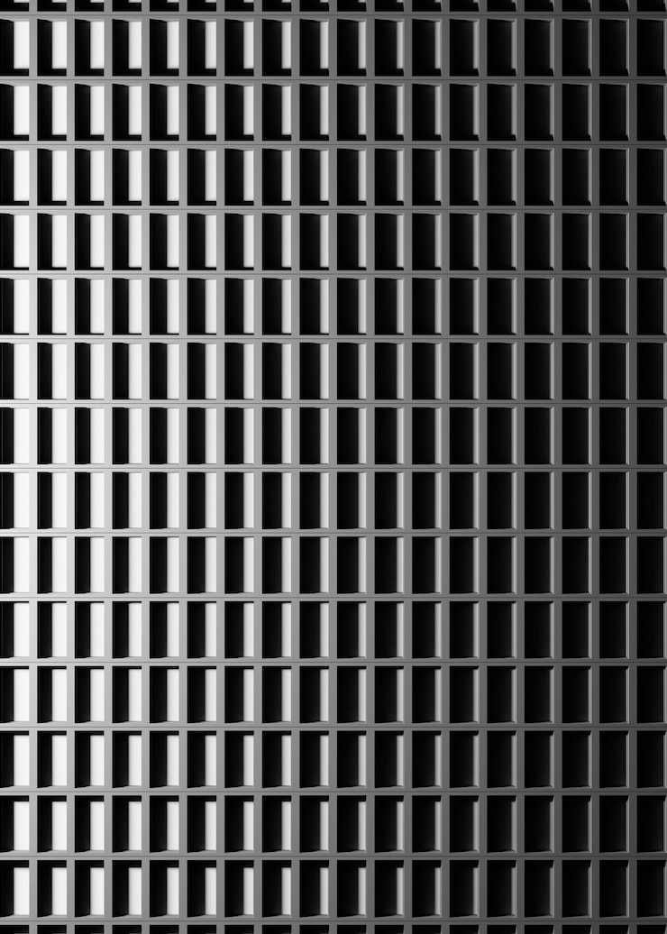 Photo gratuit arrière-plan en noir et blanc 3d