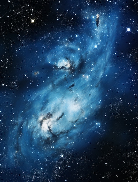Photo gratuite arrière-plan photoréaliste de la galaxie