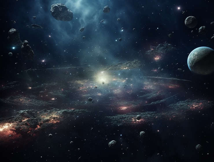 Photo gratuit arrière-plan photoréaliste de la galaxie