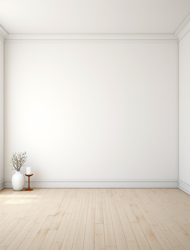Photo gratuit arrière-plan de pièce vide avec des murs blancs