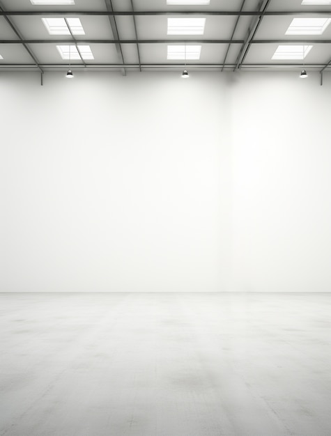 Photo gratuite arrière-plan de pièce vide avec des murs blancs