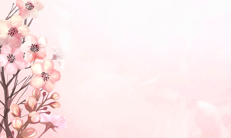 Photo gratuit arrière-plan de printemps avec une fleur de sakura rose