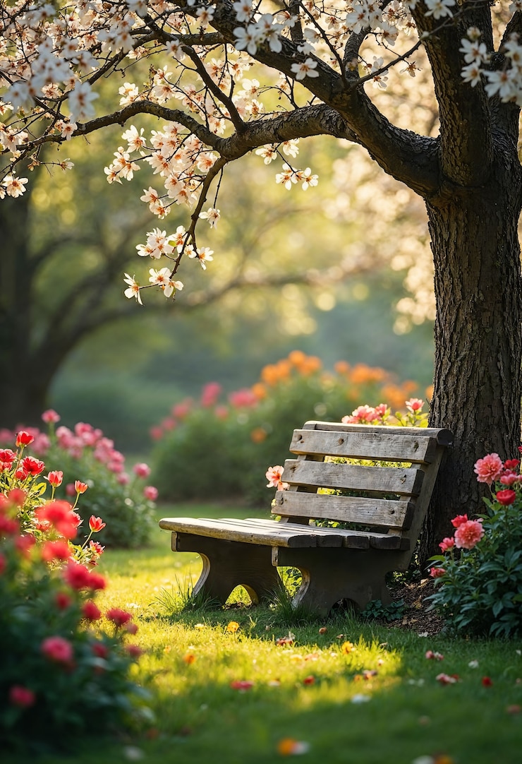 Photo gratuit arrière-plan de printemps fleuri