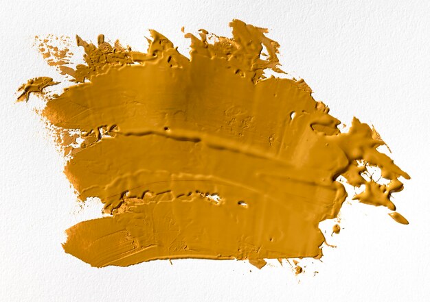 Art abstrait tache de peinture jaune