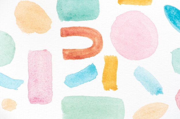Art aquarelle unique sur la texture du papier
