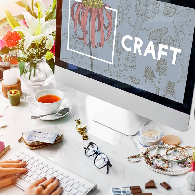 L'art et l'artisanat floral en pleine floraison