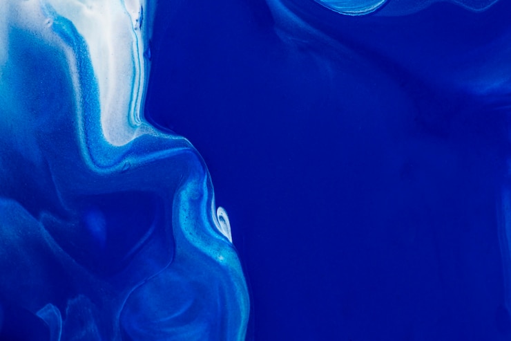 Photo gratuit art expérimental fait main de fond bleu esthétique