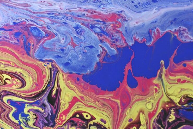 Photo gratuit art à l'huile liquide - idéal pour un arrière-plan artistique ou un fond d'écran