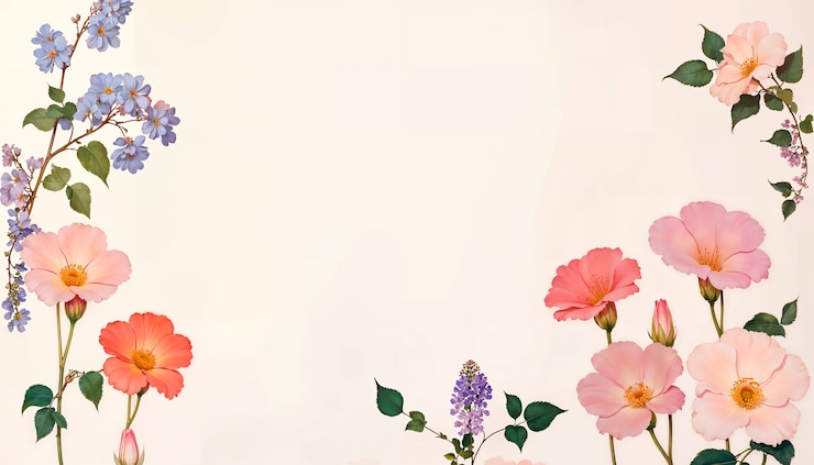Photo gratuit art néo-classique avec de belles fleurs