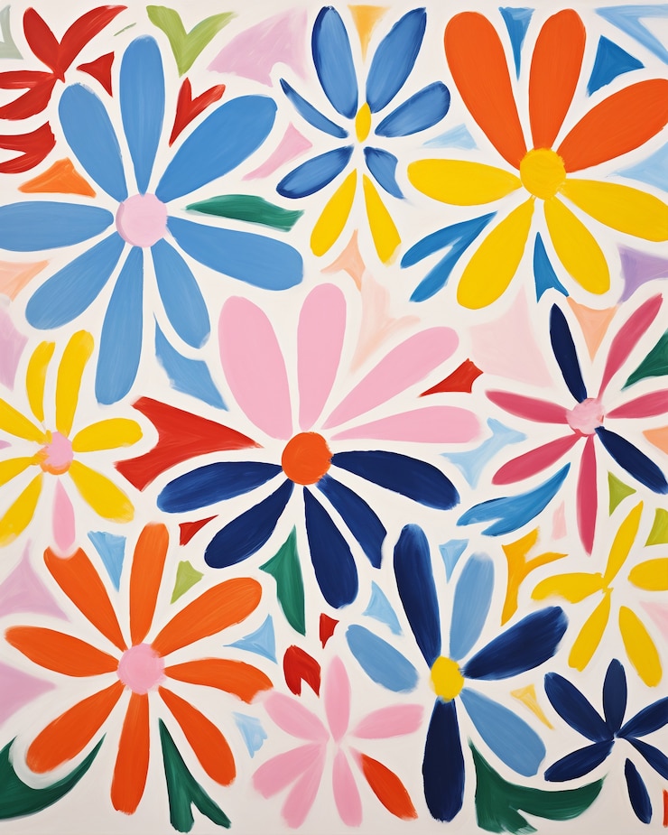 Photo gratuit art numérique de motifs de formes florales organiques