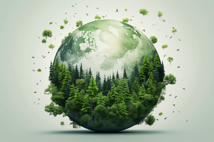 Photo gratuit l'art numérique avec la planète terre