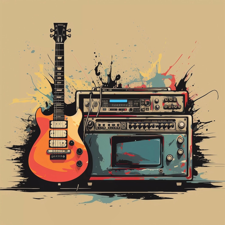Photo gratuit art numérique pour la musique et le son