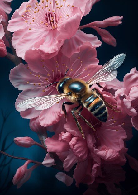 Photo gratuite art numérique de style abeille